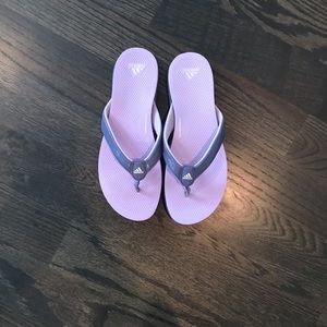 Adidas Purple Flip Flops size 8
